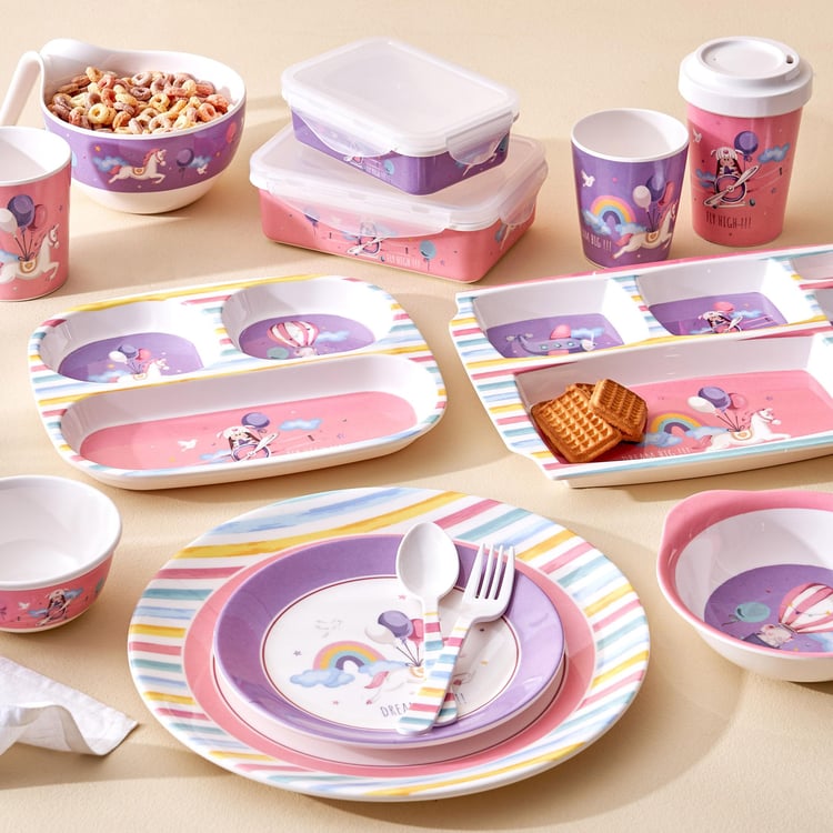 Slate Kids Melamine Printed Side Plate - 18cm