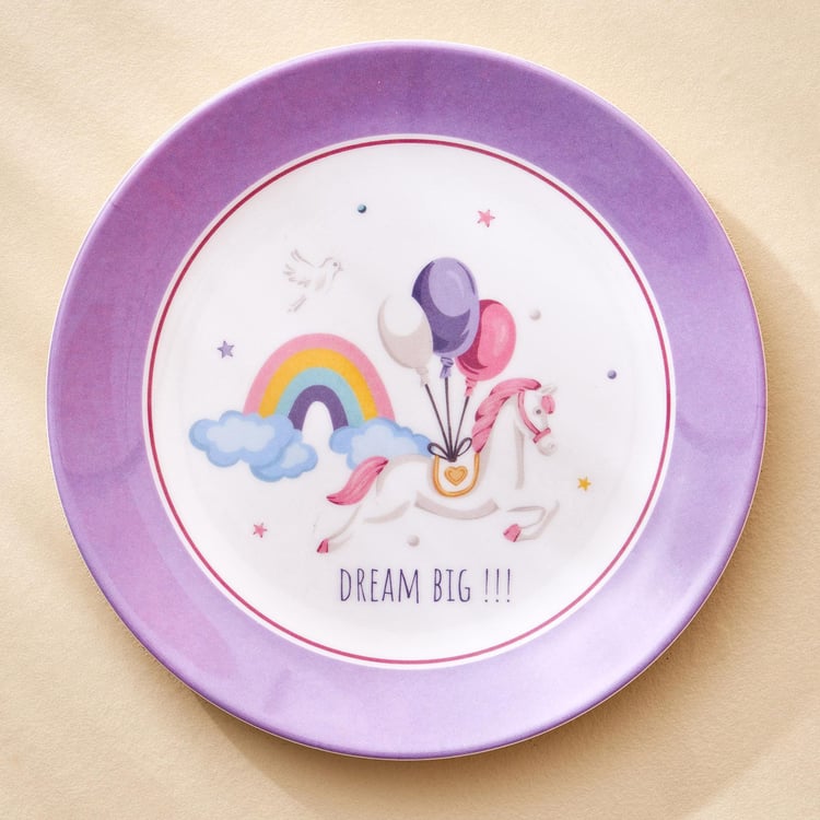 Slate Kids Melamine Printed Side Plate - 18cm