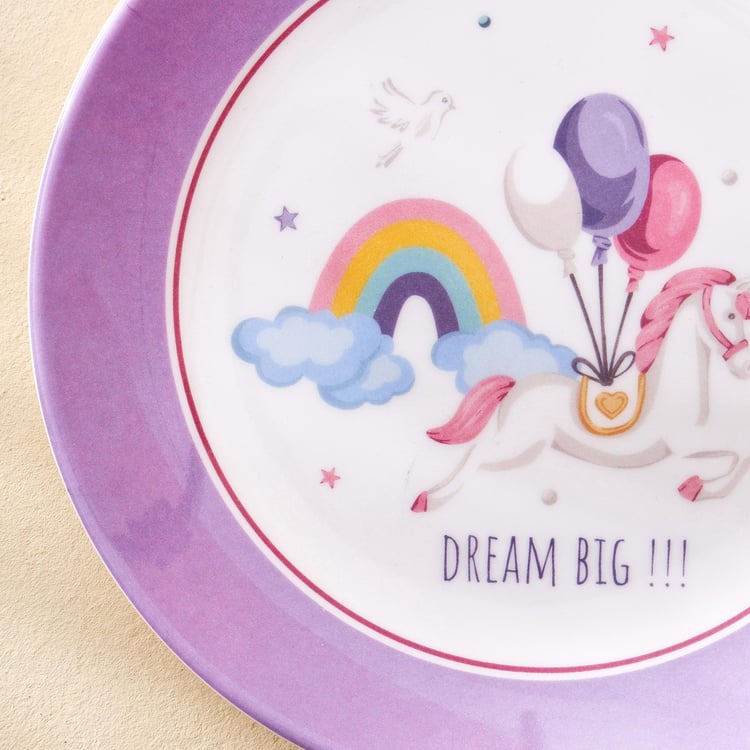 Slate Kids Melamine Printed Side Plate - 18cm