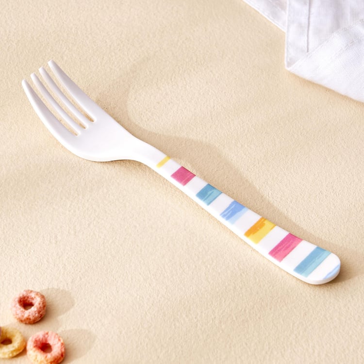 Slate Kids 2Pcs Melamine Printed Spoon and Fork Set