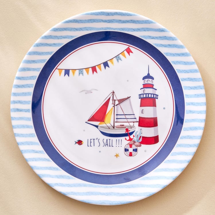 Slate Kids Melamine Printed Dinner Plate - 27cm