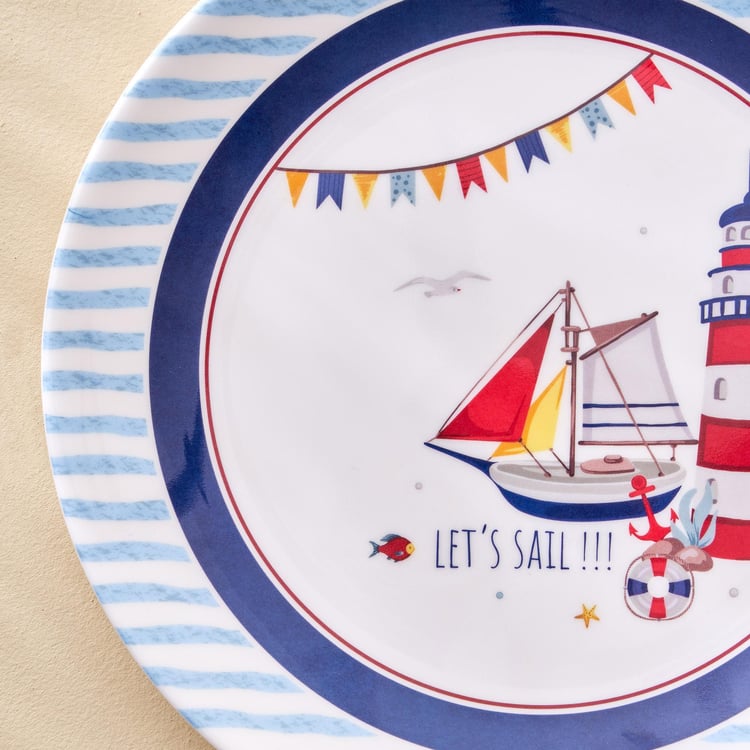 Slate Kids Melamine Printed Dinner Plate - 27cm