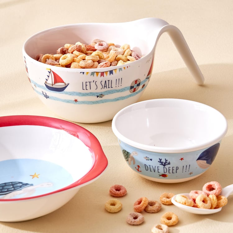 Slate Kids Melamine Printed Bowl - 350ml