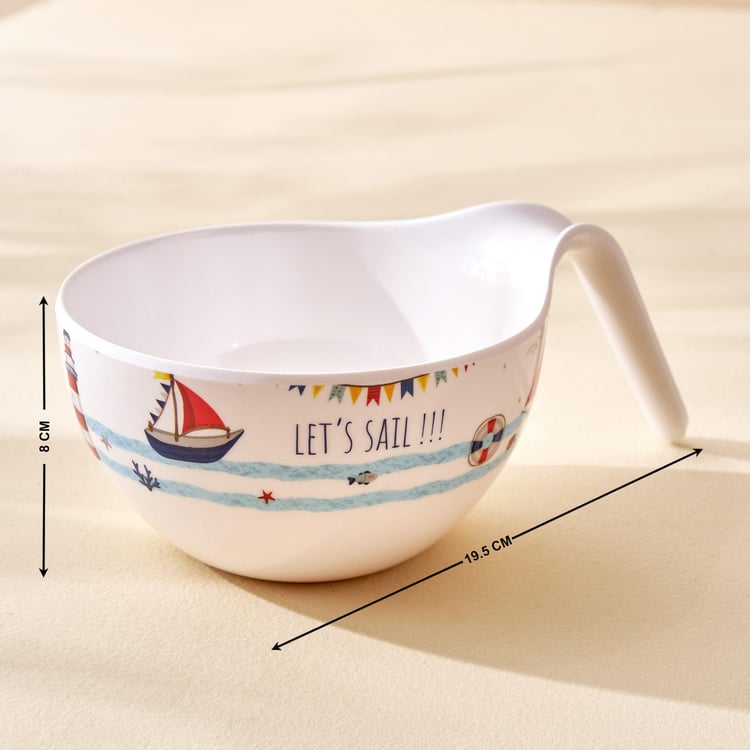 Slate Kids Melamine Printed Noodle Bowl - 650ml