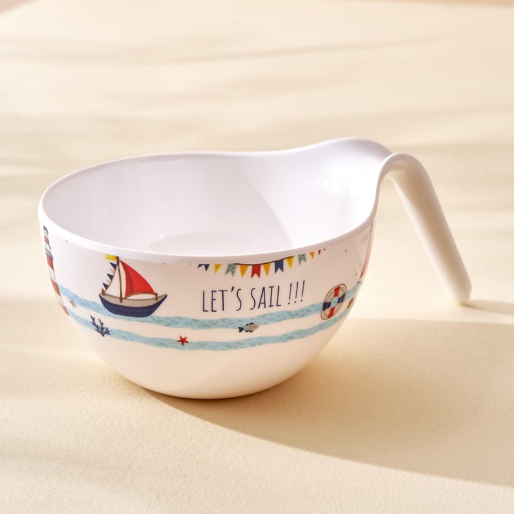 Slate Kids Melamine Printed Noodle Bowl - 650ml