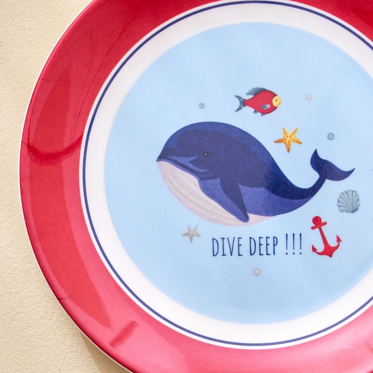 Slate Kids Melamine Printed Side Plate - 18cm