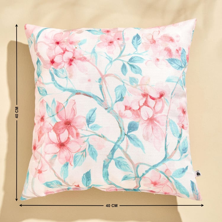 Senorita Carnation Printed Filled Cushion - 40x40cm