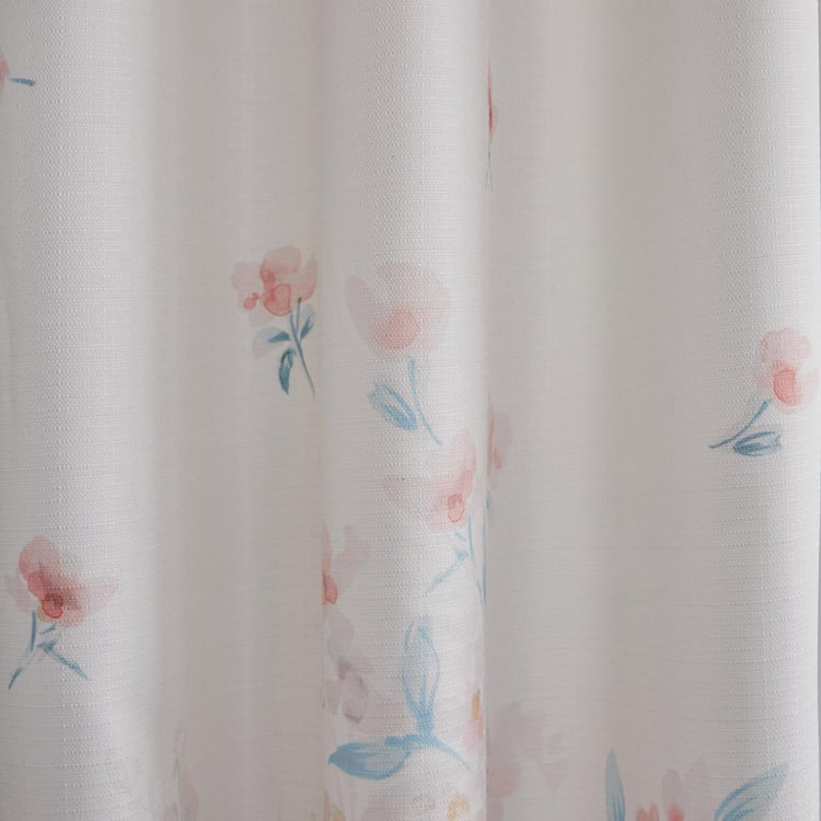 Senorita Carnation Set of 2 Printed Light Filtering Window Curtains