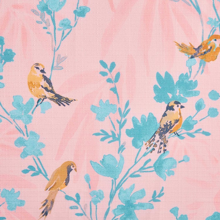 Senorita Cerise Set of 2 Printed Light Filtering Door Curtains - 7ft