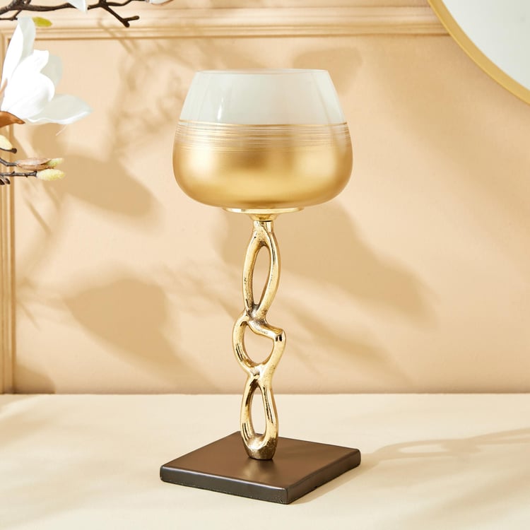 Eternity Viva Rim Glass Hurricane Candle Holder