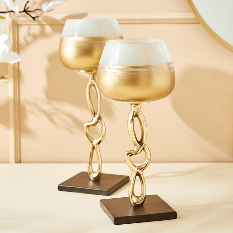 Eternity Viva Rim Glass Hurricane Candle Holder