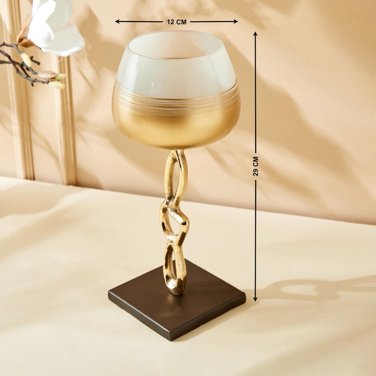 Eternity Viva Rim Glass Hurricane Candle Holder