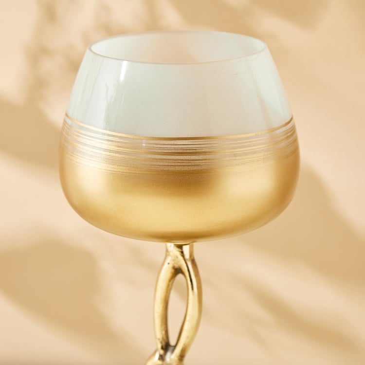 Eternity Viva Rim Glass Hurricane Candle Holder