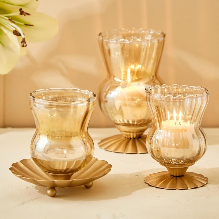 Rylee Iva Glass Votive Candle Holder