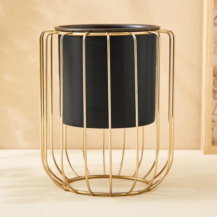 Gloria Shine Metal Modern Planter