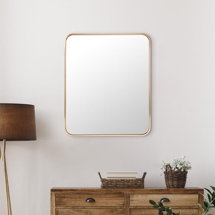 Corsica Reflection Metal Rectangular Wall Mirror - 50x60cm