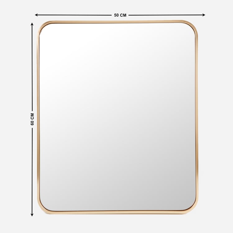 Corsica Reflection Metal Rectangular Wall Mirror - 50x60cm