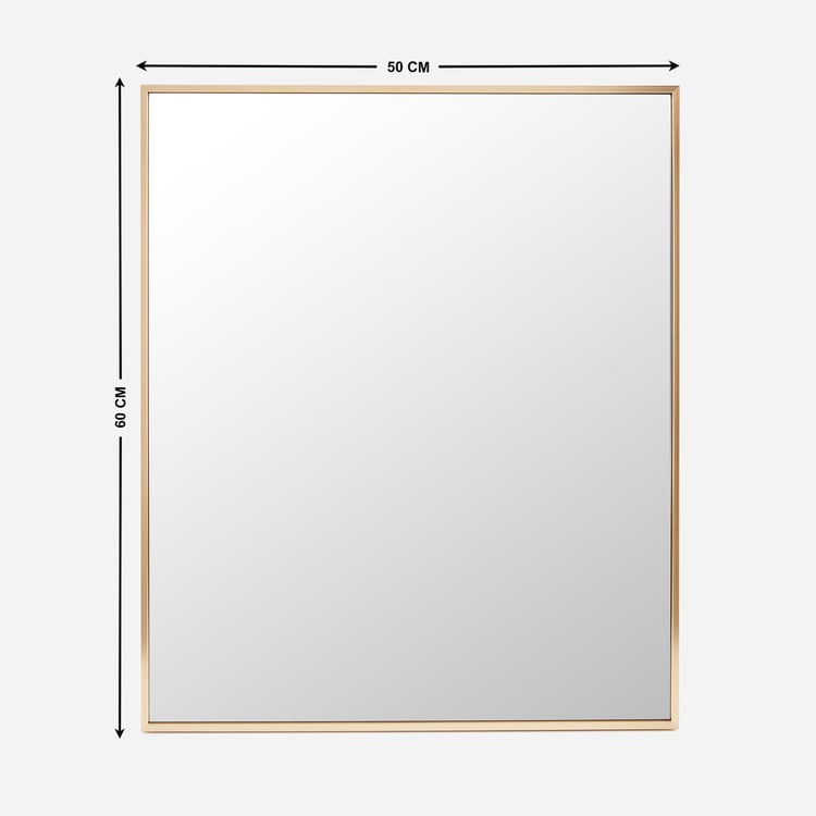 Corsica Reflection Metal Rectangular Wall Mirror - 50x60cm