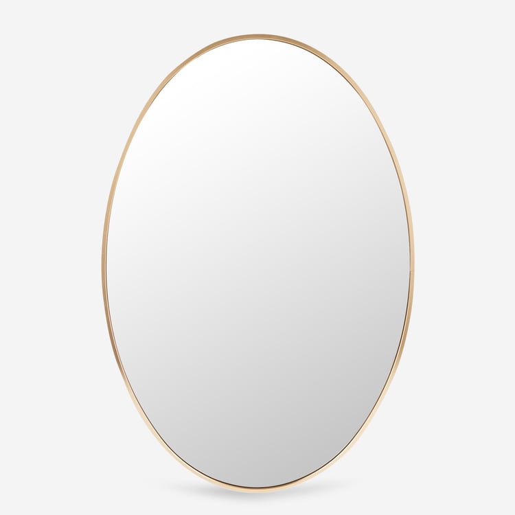 Reflection Flash Metal Oval Wall Mirror - 50x75cm