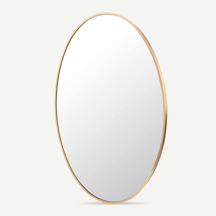 Reflection Flash Metal Oval Wall Mirror - 50x75cm