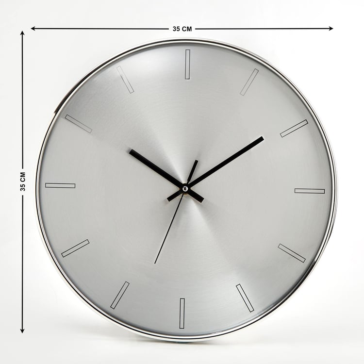 Casablanca Metallic Aluminium Wall Clock - 35cm