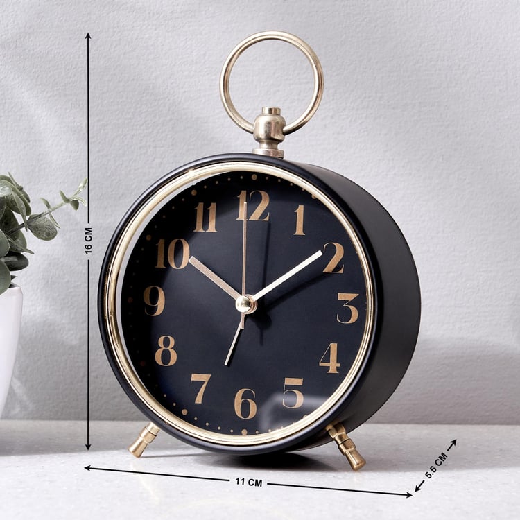 Casablanca Quete Metal Modern Table Clock - 11cm