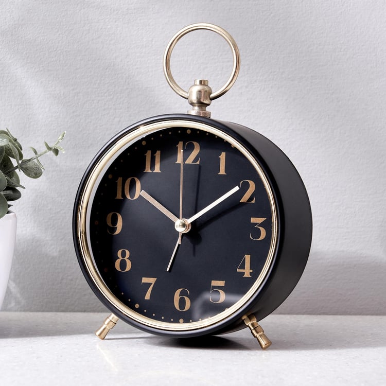 Casablanca Quete Metal Modern Table Clock - 11cm