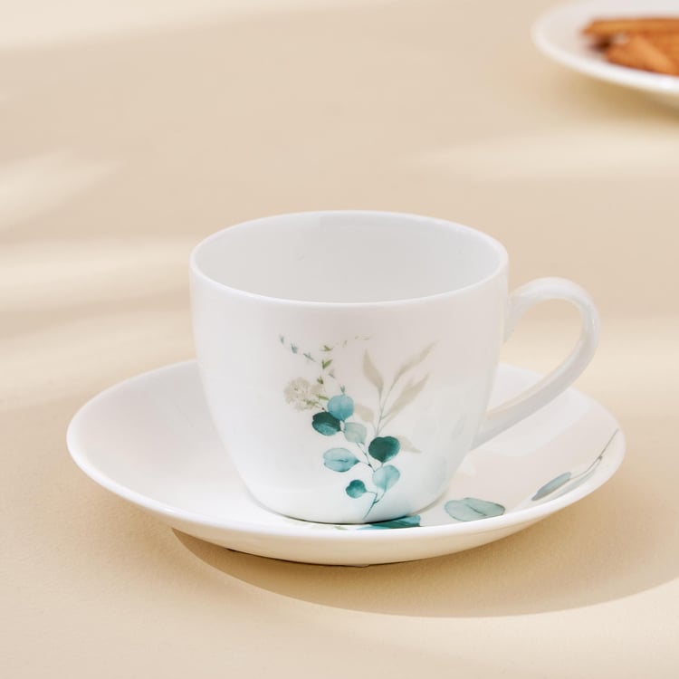 Lucas Bone China Printed Cup and Saucer - 210ml