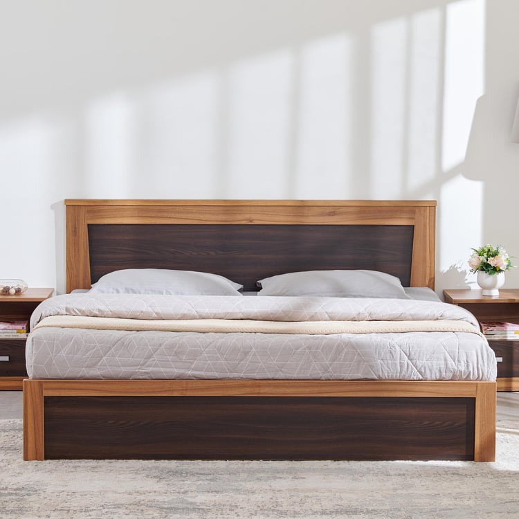 Helios Vincet King Bed - Brown