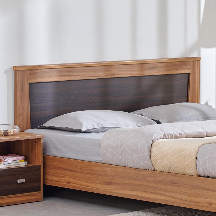 Helios Vincet King Bed - Brown