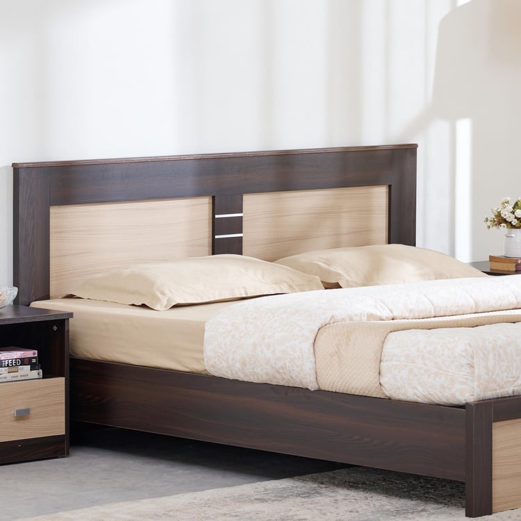 Helios Lawrence King Bed - Brown