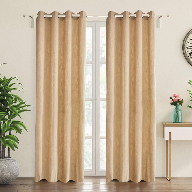 Natura Arena Set of 2 Light Filtering Door Curtains - 7ft