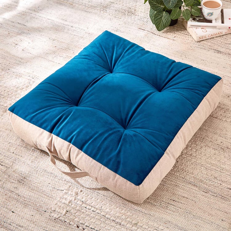 Poise Velvet Floor Cushion - 48x48cm