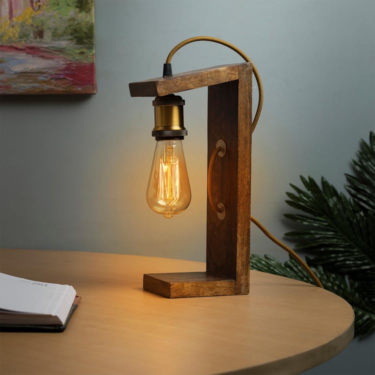 HOMESAKE Wooden Table Lamp