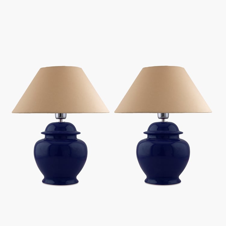 HOMESAKE Ceramic Set of 2 Table Lamps