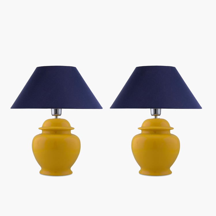 HOMESAKE Ceramic Set of 2 Table Lamps