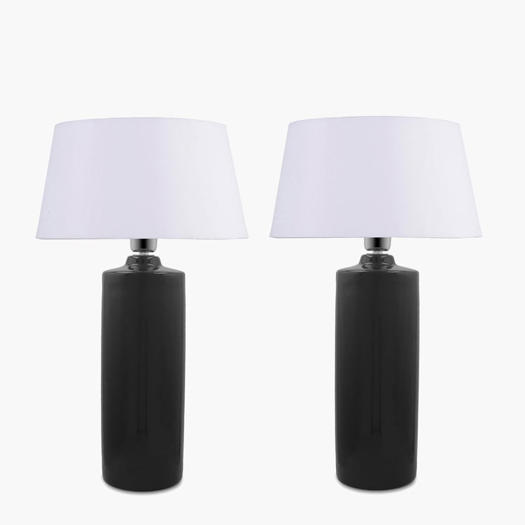 HOMESAKE Ceramic Set of 2 Table Lamps