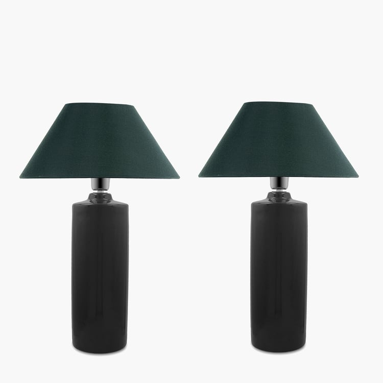 HOMESAKE Ceramic Set of 2 Table Lamps