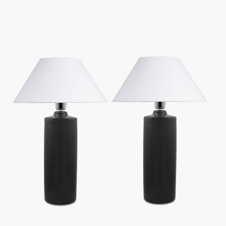 HOMESAKE Ceramic Set of 2 Table Lamps