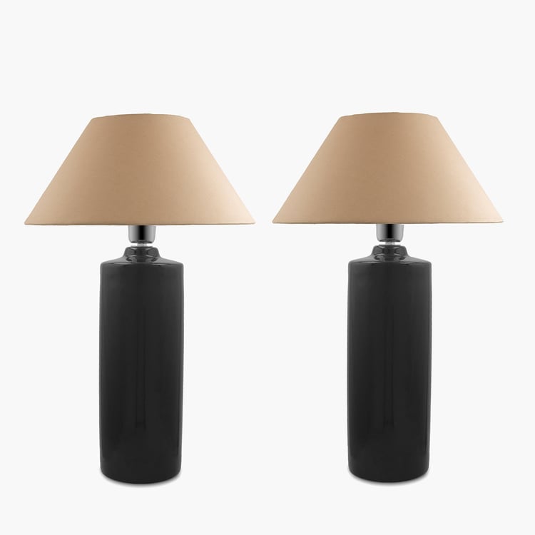 HOMESAKE Ceramic Set of 2 Table Lamps