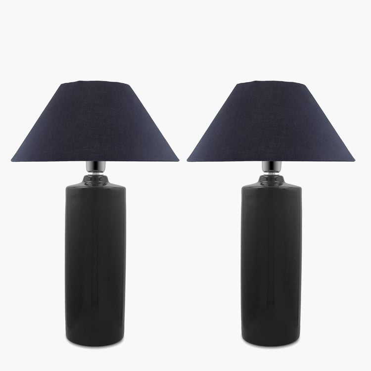 HOMESAKE Ceramic Set of 2 Table Lamps