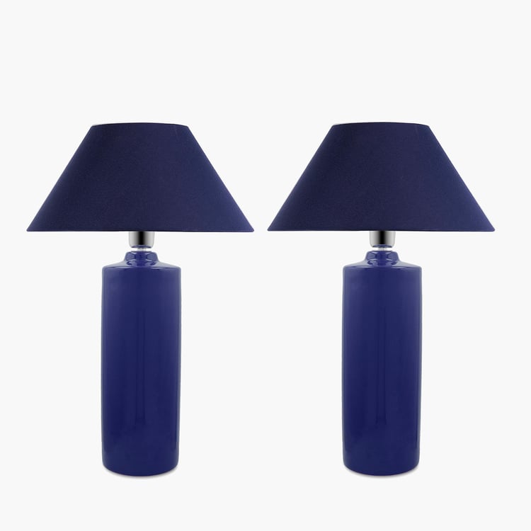 HOMESAKE Ceramic Set of 2 Table Lamps