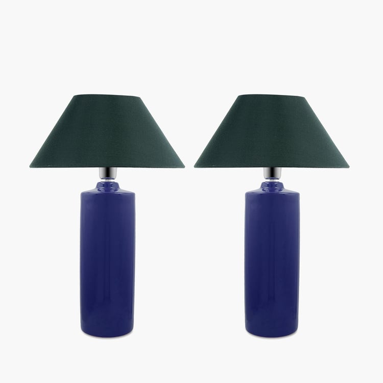 HOMESAKE Ceramic Set of 2 Table Lamps