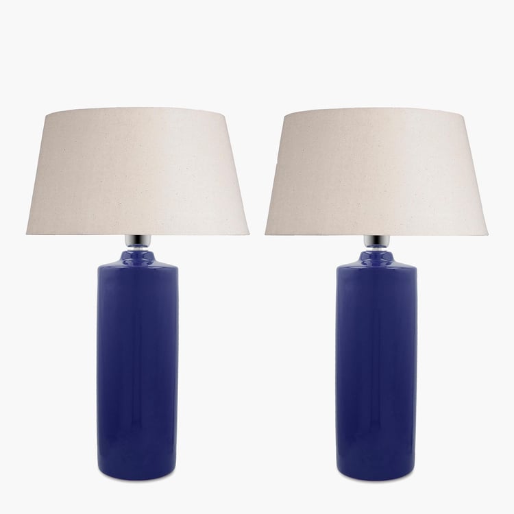 HOMESAKE Ceramic Set of 2 Table Lamps