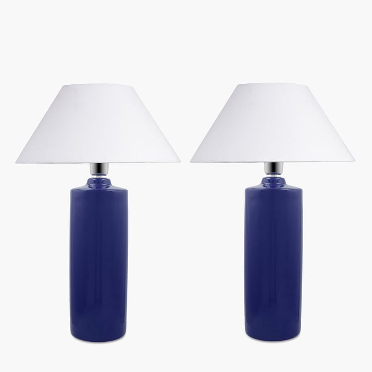 HOMESAKE Ceramic Set of 2 Table Lamps