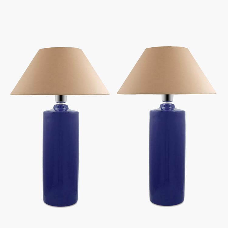 HOMESAKE Ceramic Set of 2 Table Lamps