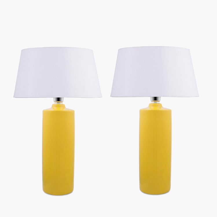 HOMESAKE Ceramic Set of 2 Table Lamps