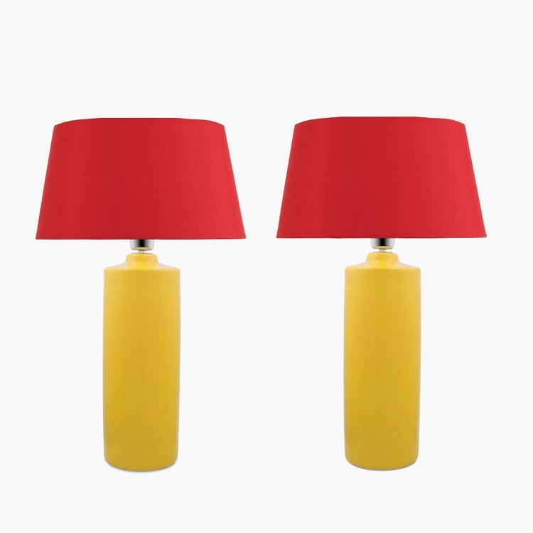 HOMESAKE Set of 2 Ceramic Table Lamp