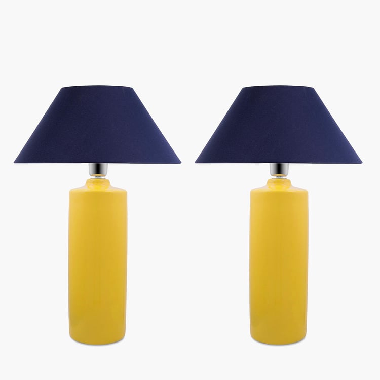 HOMESAKE Ceramic Set of 2 Table Lamps