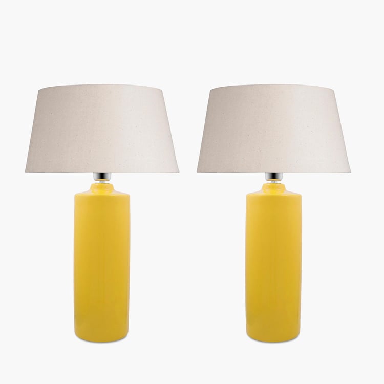 HOMESAKE Ceramic Set of 2 Table Lamps